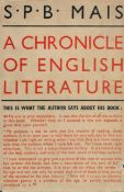 A Chronicle of English Literature by S P B Mais 1936 First Edition Hardback book with 380 pages