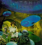 Lightship by Jim Burns (Master of SF Illustration) & Chris Evans 1986 Book Club Associates Edition