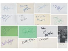 TV/FILM collection of signed album pages. Signatures from Susan Kellerman, Christina Belford, Matt