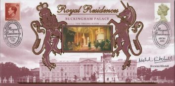 Nicholas Witchell signed Royal Residences FDC. 2 postmarks and 2 stamps. Cover number 3751/5000.