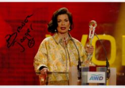 Bianca Jagger signed 12x8 colour photograph pictured at the first Women's World Award at the