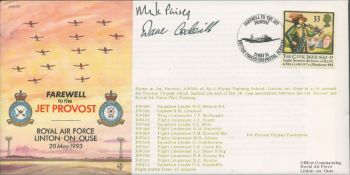 Flt Lt Mark Paisey and Flt Lt David Cockerill Signed Farewell to the Jet Provost FDC. British