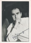 Angus Deayton signed 7x5 black and white photo. He was the original presenter of the satirical panel