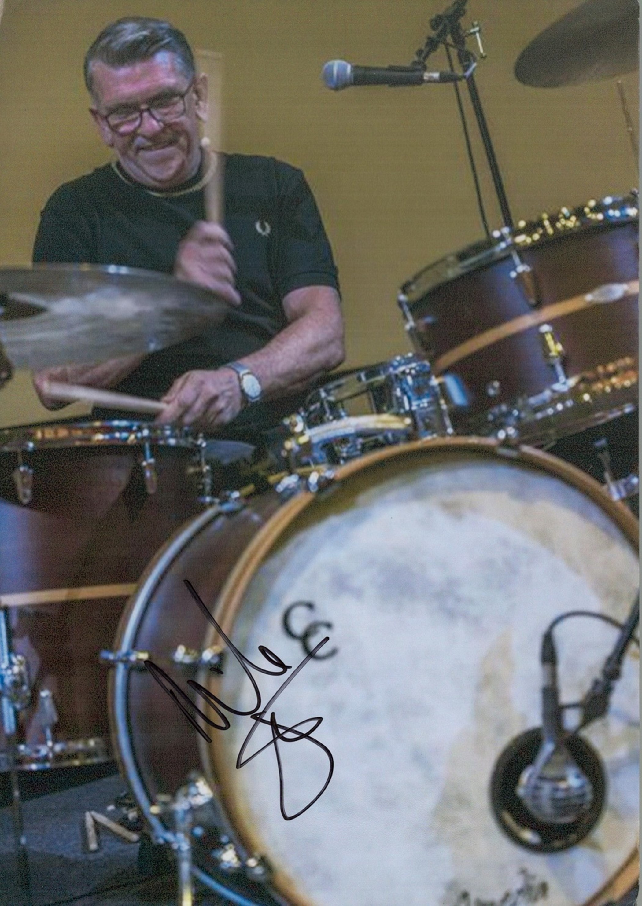 Mike Joyce signed 12x8 colour photo. Drummer. Good condition. All autographs come with a Certificate