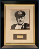 Jack Hawkins 19x15 mounted and framed signature piece includes signed album page cutting and a