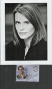 British Actress Serena Scott Thomas Signed Buffy the Vampire Slayer Cloth Trading Card with 10x8