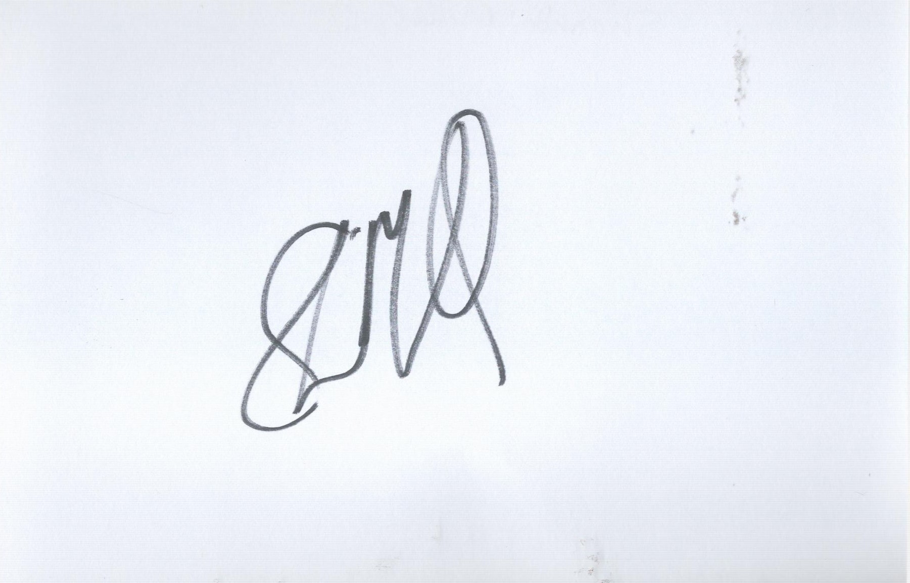 Shannon Miller white card (measuring approx. 6"x4") nicely signed in black sharpie pen by USA