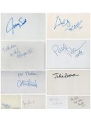 TV/FILM collection of signed album pages. Signatures from Julie Brown, Jamey Sheridan, Paul