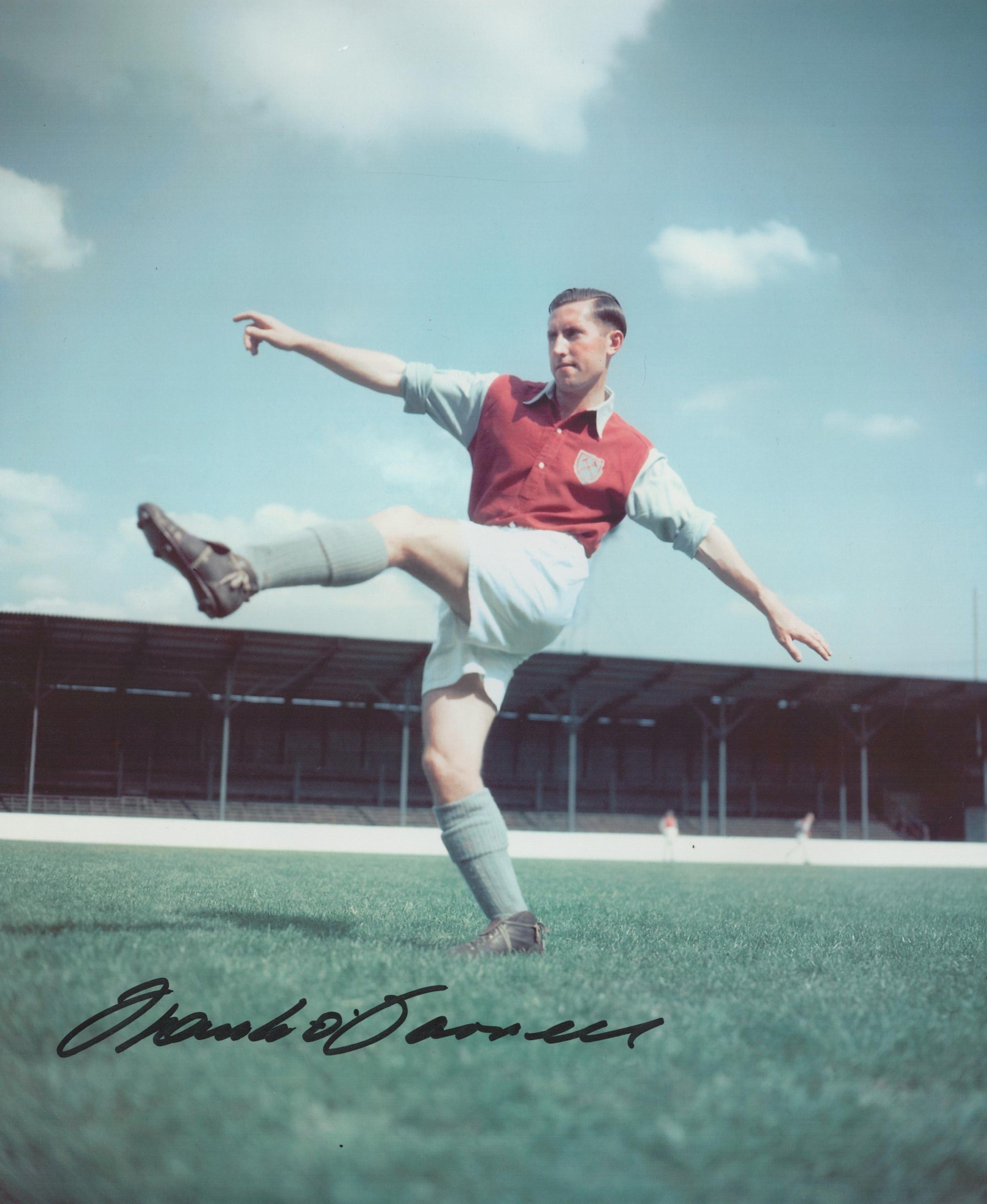 Frank O Farrell signed 10x8 colour photo. O'Farrell was an Irish football player and manager. He