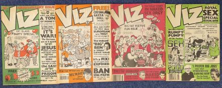 Viz Magazine Collection of 4 Magazines, No 44, 33, 36 and 39. Adult Only Magazines. Superb