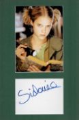 German Actress Sidonie von Krosigk Signed Signature Piece, With Colour Photo, Mounted to an