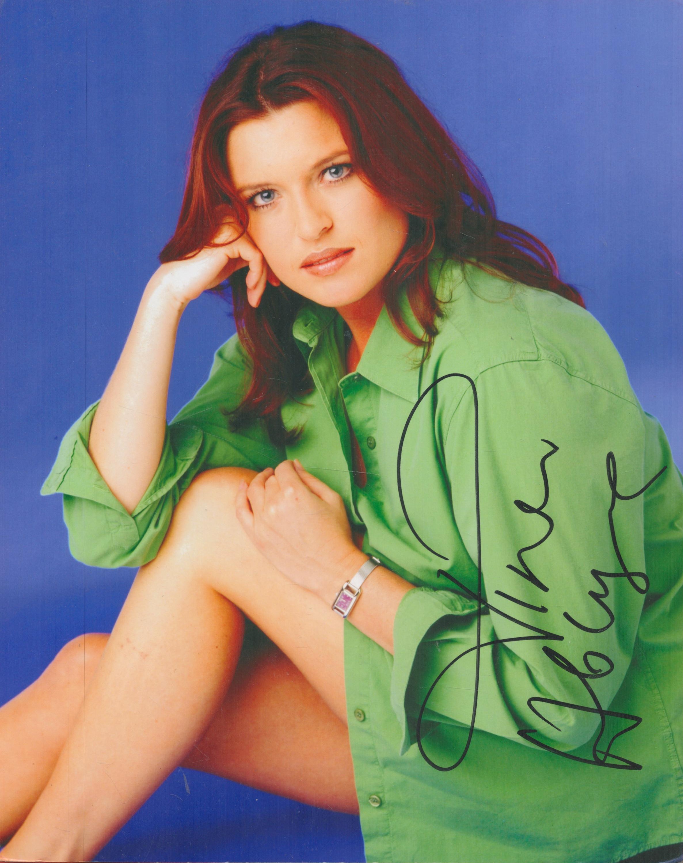 Tina Hobley signed 10x8 colour photo. Tina Ellen Hobley (born 20 May 1971) is an English actress and