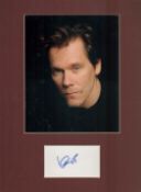 Kevin Bacon 16x12 overall mounted signature piece includes signed album page and colour photo.