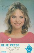 Janet Ellis signed 6x4 colour Blue Peter promo photo. Janet Ellis, MBE (born 16 September 1955) is