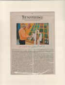 David Hockney signed 14x11 mounted colour magazine photo. Good condition. All autographs come with a