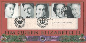 Lord Snowdon signed 2002 Benham Golden Jubilee Queen Elizabeth official FDC. Good condition. All