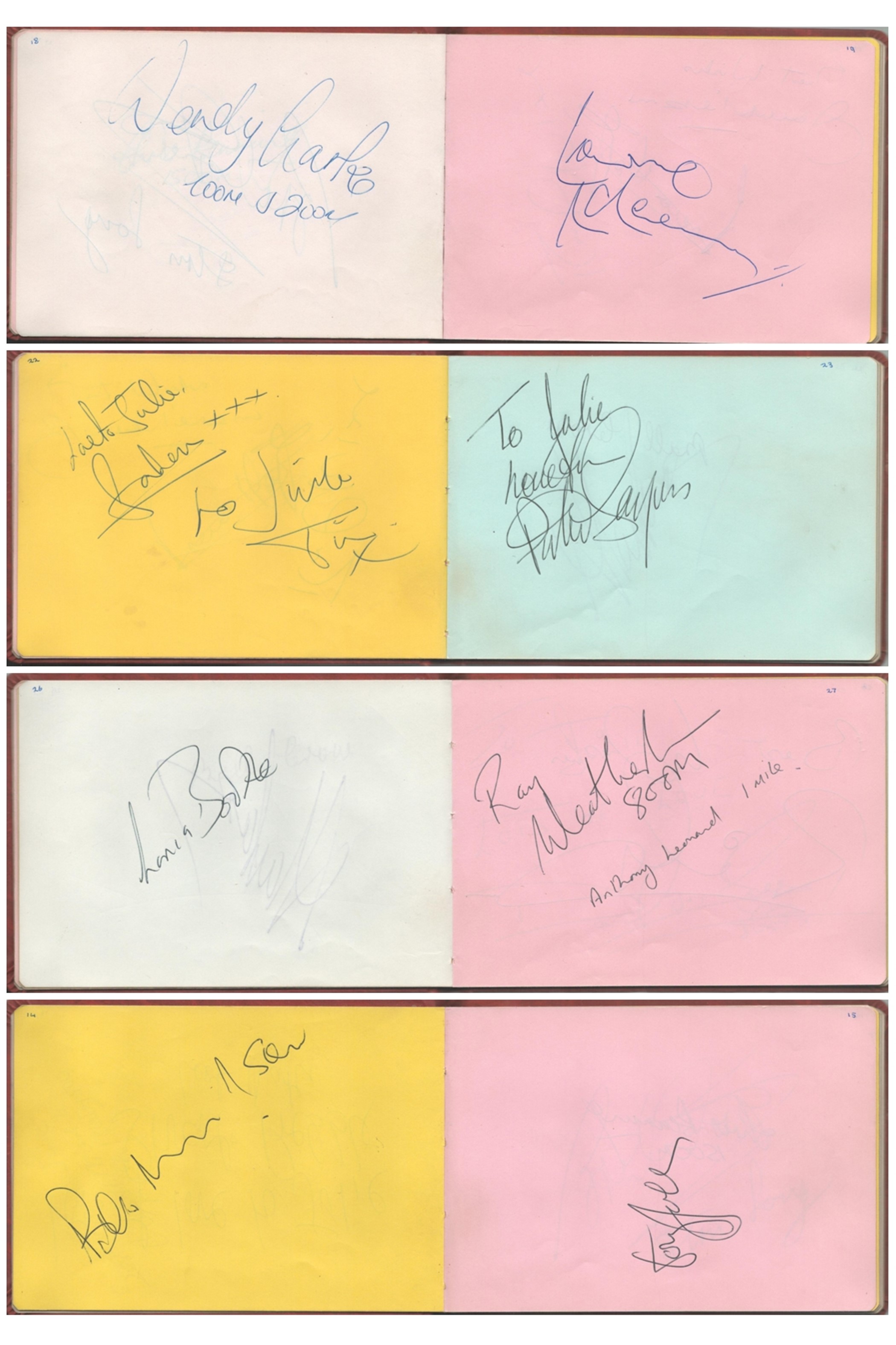 Entertainment and Sport Autograph Book collection includes some fantastic signatures such as - Image 3 of 5
