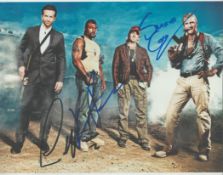 The A Team Multi Signed 10x8 inch Colour Photo. Signed by Liam Neeson, Sharlton Copley and Quinton