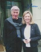 Christopher Plummer and Elaine Taylor signed 10x8 colour photo. Good condition. All autographs