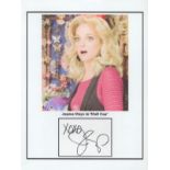 Jayma Mays signed 11x8 colour photo. Mays is an American actress. She is known for playing Emma