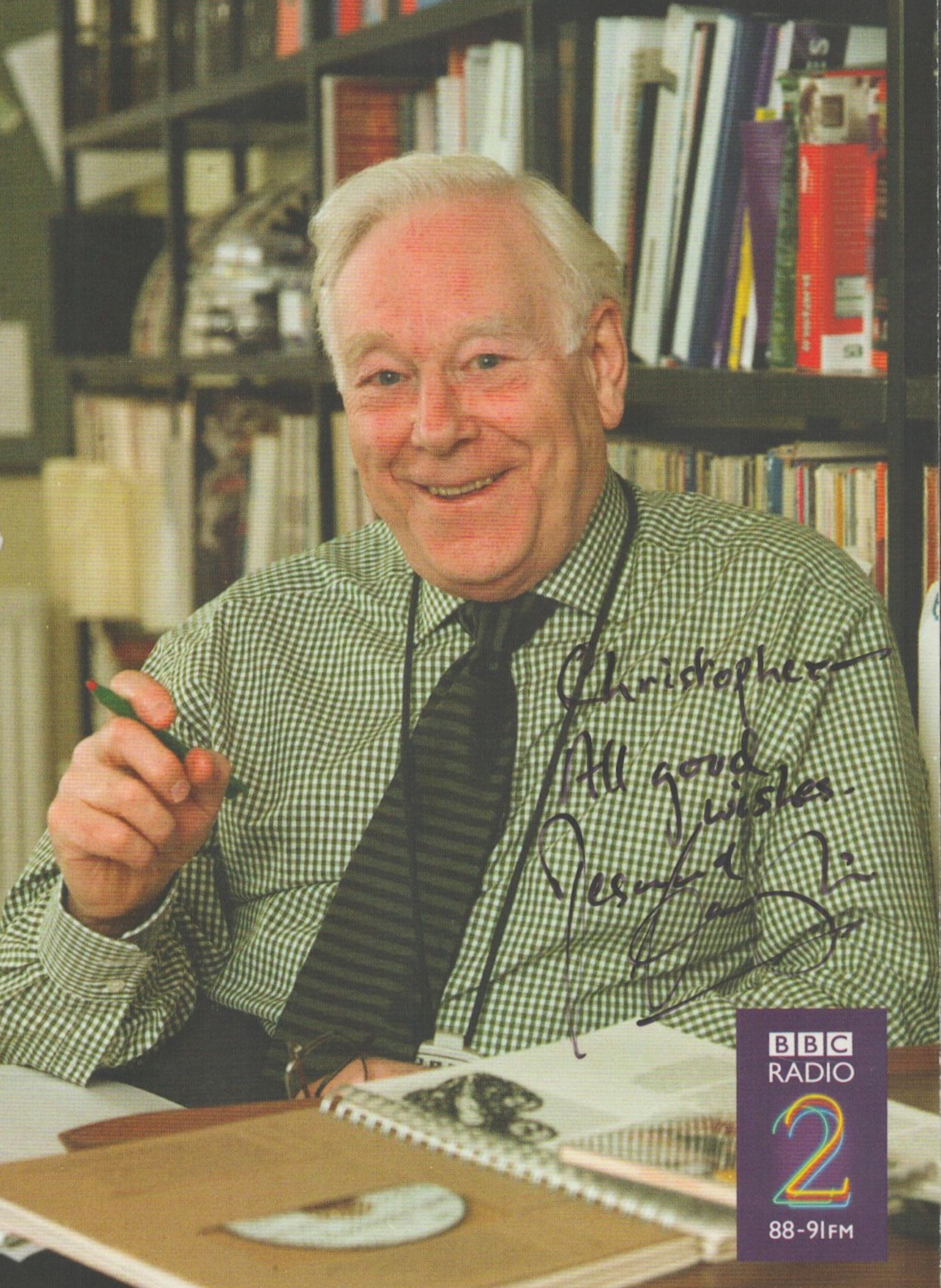 Desmond Carrington signed 6x4 colour BBC Radio 2 promo photo. Desmond Herbert Carrington (23 May