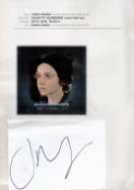 British Actress Jenn Murray Signed Signature Card With Printed Image of Murray. Signed in black ink.