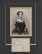 Princess Helena daughter of Queen Victoria 14x11 overall mounted signature piece includes signed