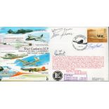 Four Signed Short Canberra SC9 First Flight 2nd May 1961 FDC. Signed by Johnny Power, Ron Frost,