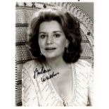 Barbara Walters Signed 7x9 inch Black and White Photo. Signed in black ink. Good condition. All