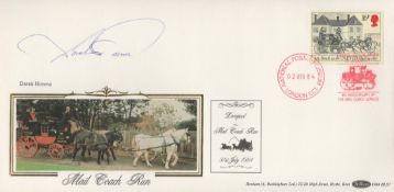 Derek Nimmo signed Mail Coach Run FDC. Postmark 2 Aug 84 and 1 16p stamp. Good condition. All
