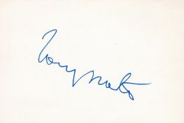 Tony Martin signed 6x4 album page. Alvin Morris (December 25, 1913 - July 27, 2012), known