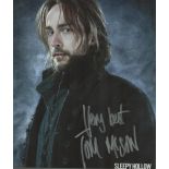 Tom Mison signed 10x8 colour photo. Mison is an English film, television, and theatre actor, voice