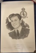 Warrant Officer Norman Jackson Signed KG Keck Black and White Print.883/1000. Signed in pencil by