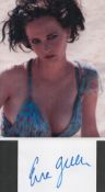 French actress and model Eva Green Signed Signature Page with Colour Photo Included. Signed in