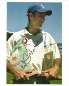 Michael Vaughan signed 10x8 colour cricket photo. Good condition. All autographs come with a