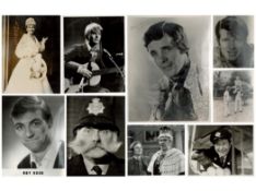 Collection of vintage unsigned black and white photos. Jim Bachas, Tommy Makem, Judith Durham,