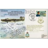 WW2 RAF Three Signed 40th Anniv Introduction of Liberator Mk3 to RAF Bomber Ops FDC. Signed by