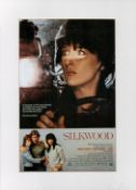 Silkwood an ABC Motion Pictures Magazine Cutting Attached to Board, Further attached to Card.