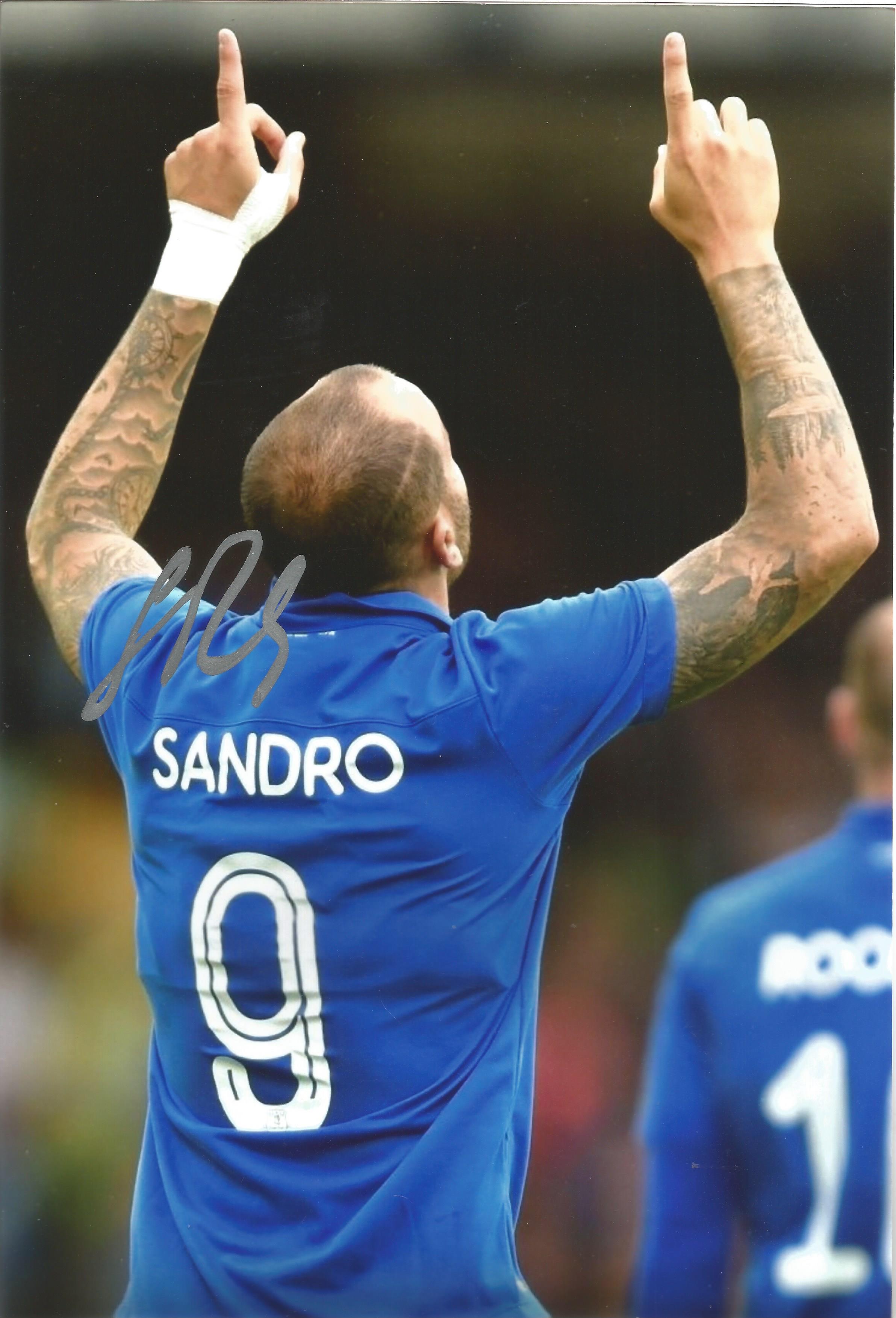 Football Collection of 8 Signed Colour Photos From Overseas. Signatures include Roberto Saldado, - Image 5 of 6