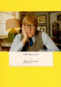 English actor, author, playwright Alan Bennett Signed Signature Piece with Colour Photo Attached