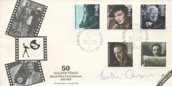 Actress Leslie Caron signed Covercraft official 1985 Films FDC, 50 Golden Years Rank Films. Good