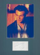 Christian Slater 16x12 overall mounted signature piece includes signed album page and colour