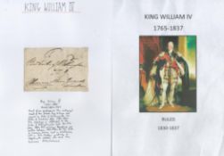 King William IV signed vintage 5x3 envelope front includes signature of the future King William
