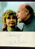 English Actress Prunella Scales (Fawlty Towers) Signed Signature Page With Colour Photo. Good