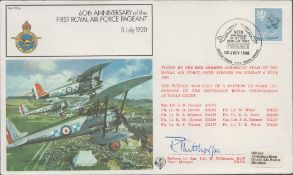 Sqn Ldr R Thilthorpe Signed 60th Anniv of 1st RAF Pageant 5 July 1920 FDC. British Stamp with 30
