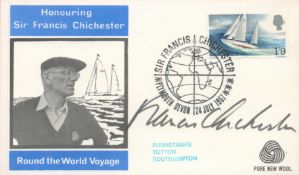 Sir Francis Chichester signed 1967 FDC with Plymouth FDI postmark. Good condition. All autographs