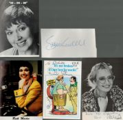 Hi-de-Hi! Small collection of signed album pages. Signatures from Simon Cadell, Su Pollard, Ruth