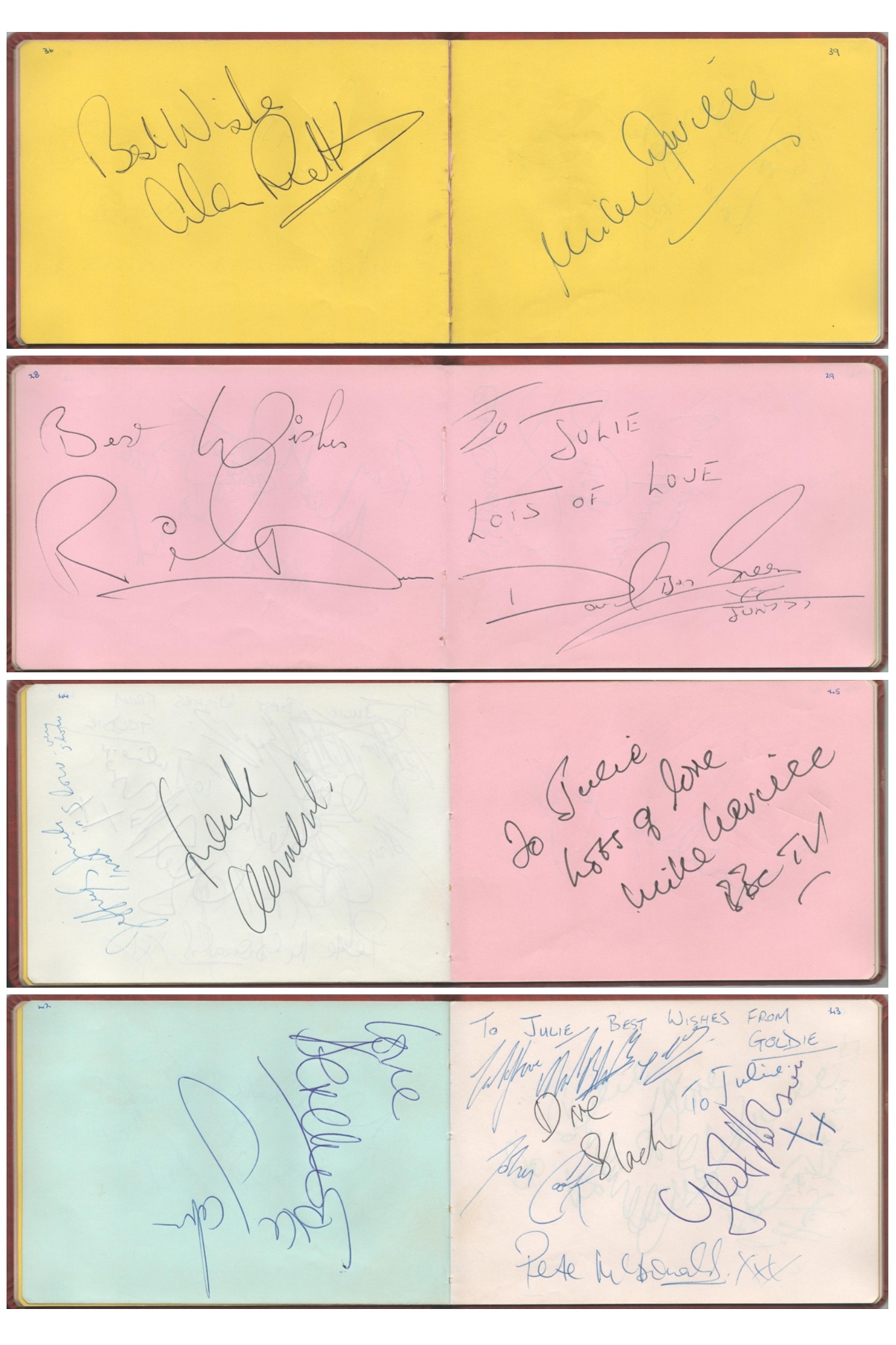 Entertainment and Sport Autograph Book collection includes some fantastic signatures such as - Image 2 of 5