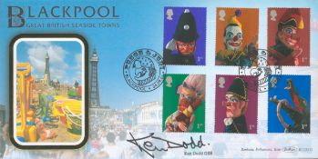 Ken Dodd signed 2001 Benham official Punch and Judy FDC BLCS211. Good condition. All autographs come