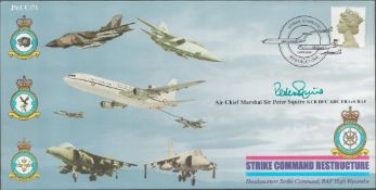 ACM Sir Peter Squire Signed Strike Command Restructure FDC. British Stamp with 1 APR 2000